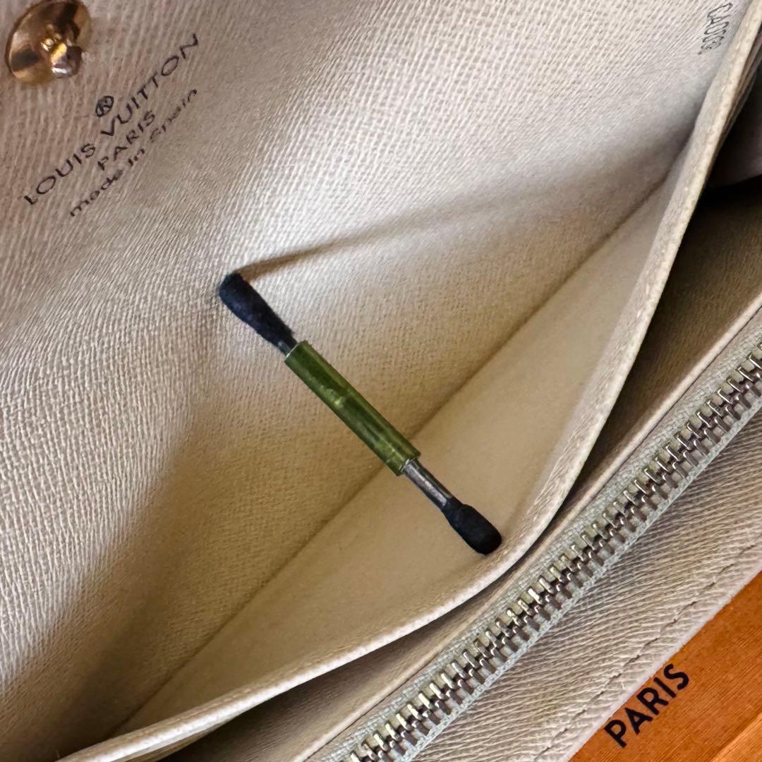 LOUIS VUITTON ダミエ アズール ポルトフォイユ サラ 長財布 美品