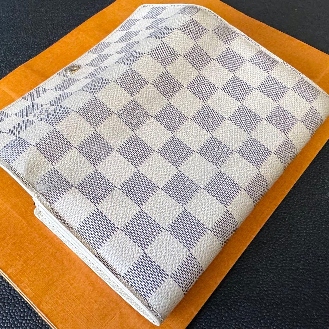 LOUIS VUITTON ダミエ アズール ポルトフォイユ サラ 長財布 美品