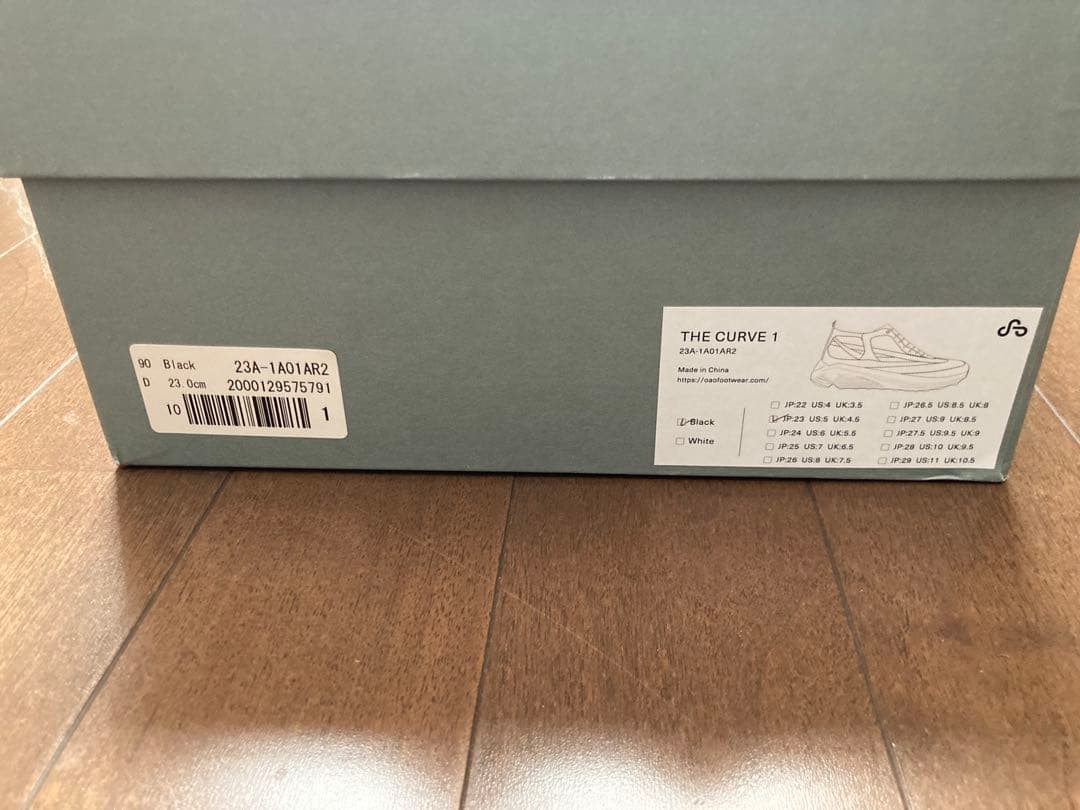 OAOスニーカー 未使用23cm