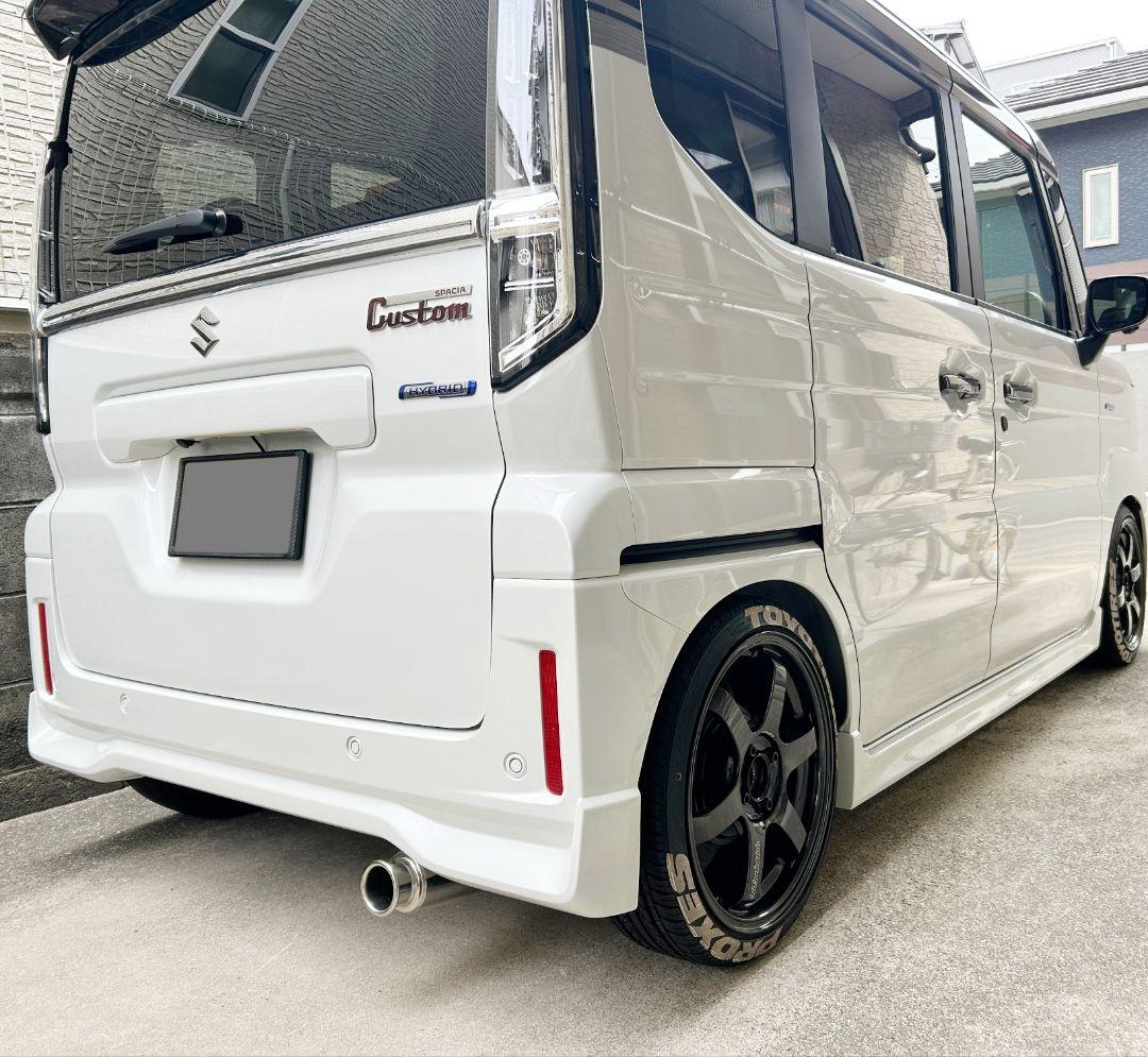 aMK53SMK54Sスペーシアカスタム(FF,NA)用マフラーカッター軽自動車