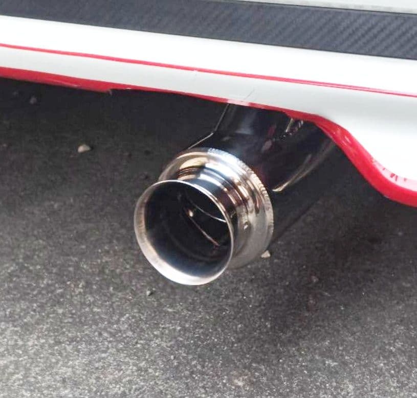 aMK53SMK54Sスペーシアカスタム(FF,NA)用マフラーカッター軽自動車