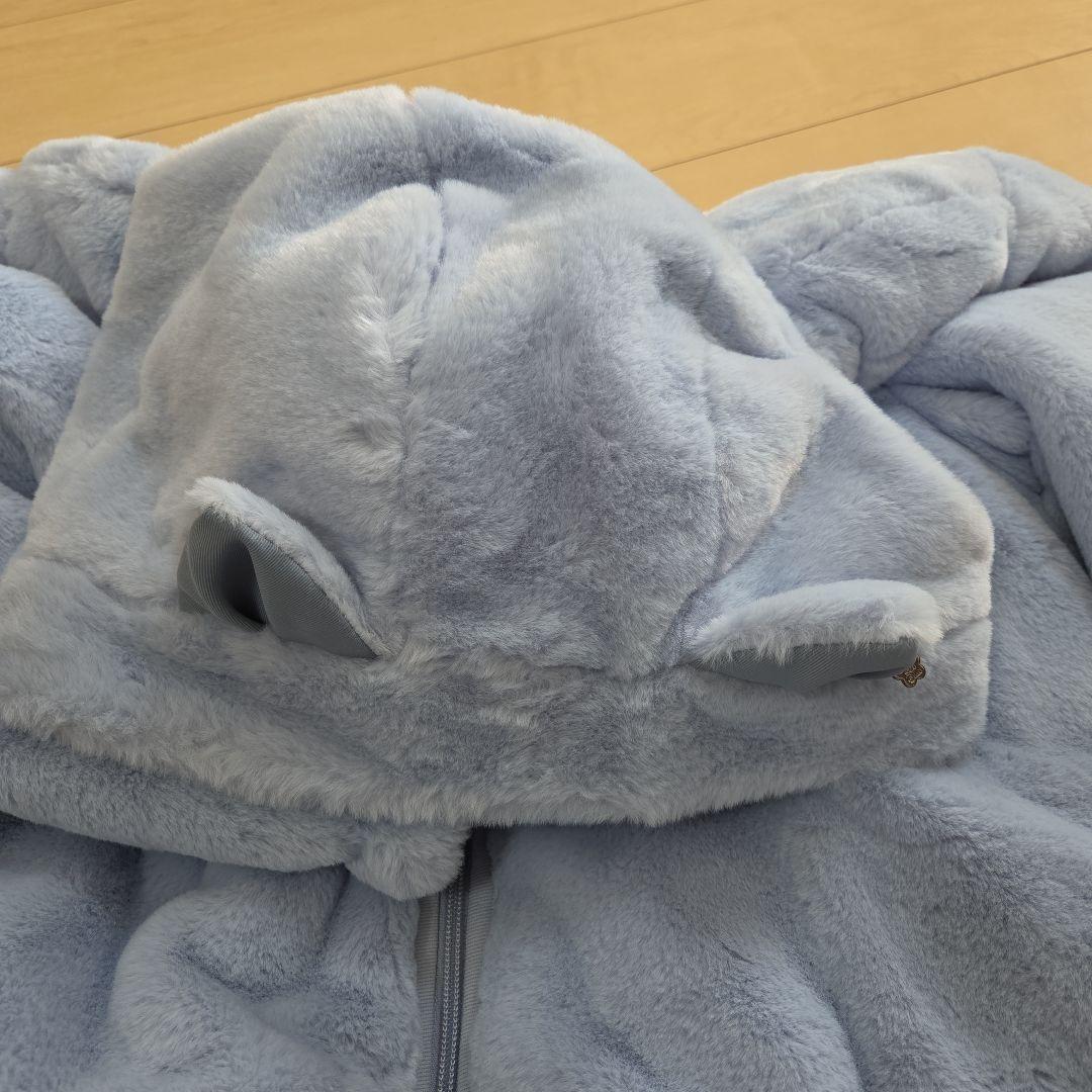 アナスイミニ　ネコファーブルーリバーシブル　ジャケット　ジャンパー160 XL