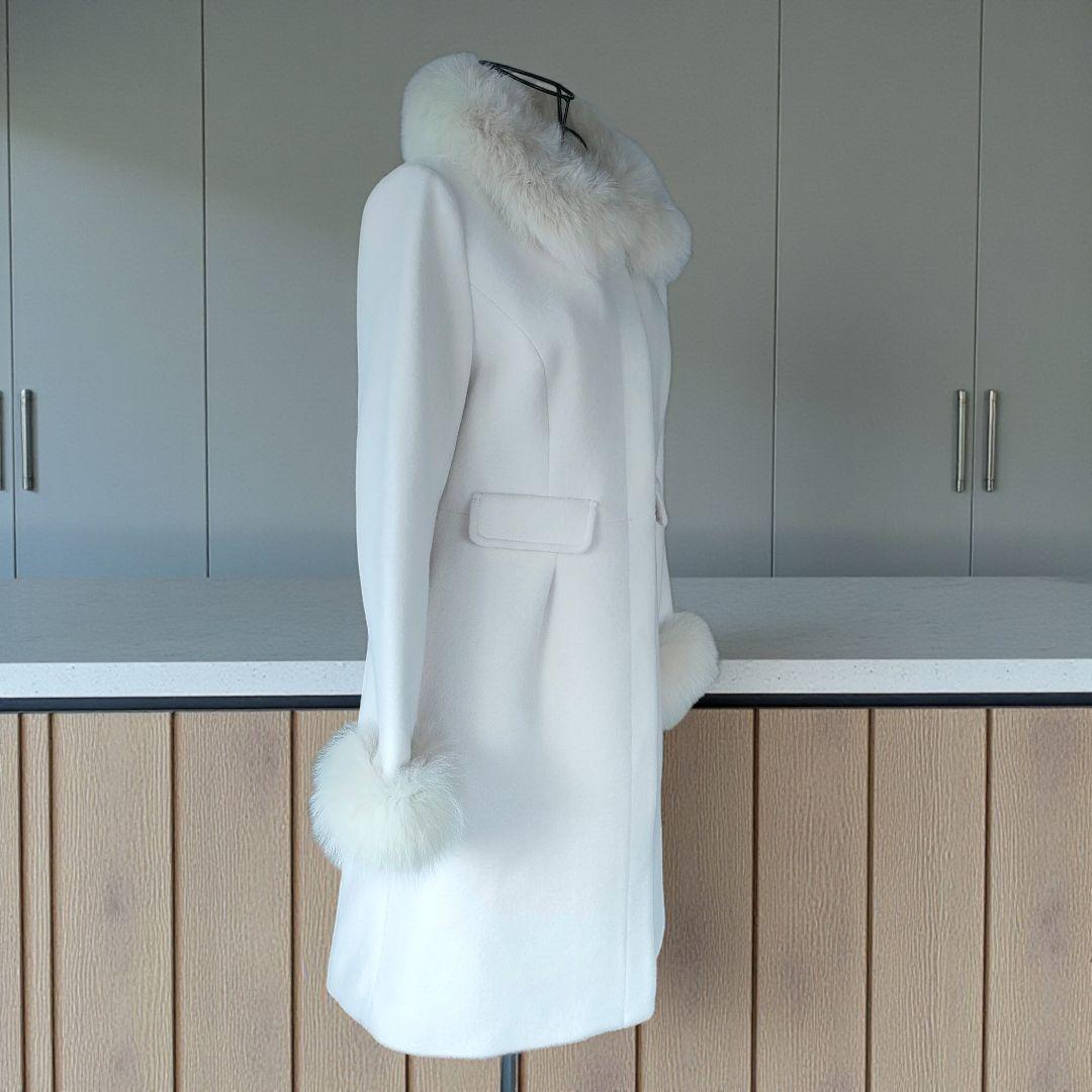 【新品未使用】ミッシュマッシュ 2way アンゴラ混 フォックスファーコート М