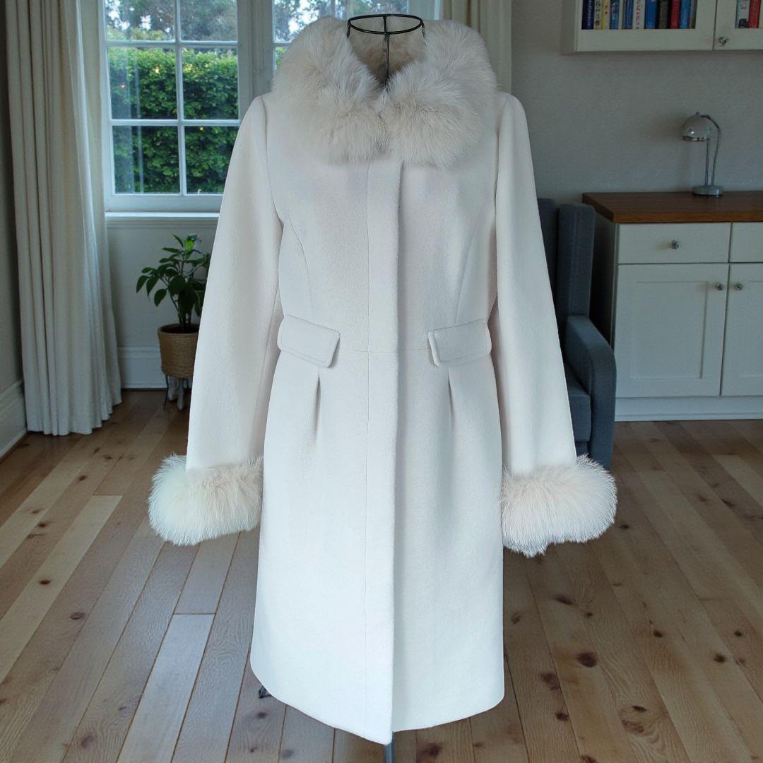 【新品未使用】ミッシュマッシュ 2way アンゴラ混 フォックスファーコート М