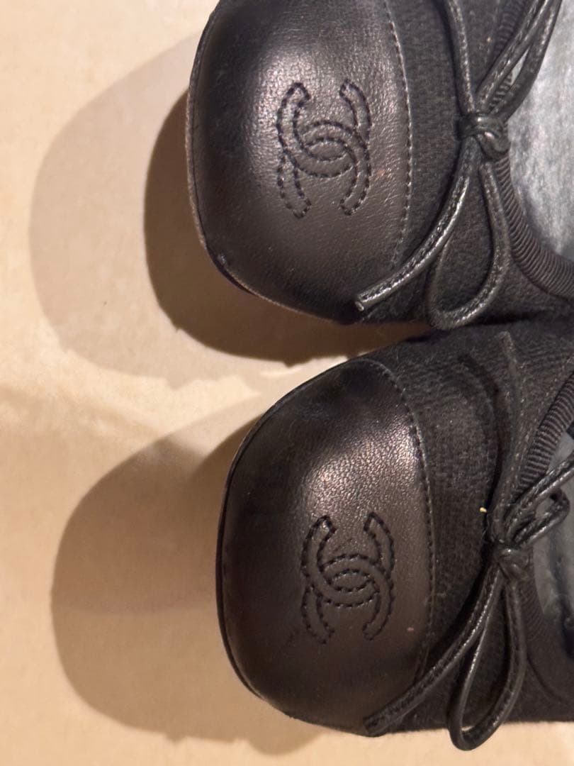 CHANEL バレエシューズ ブラック