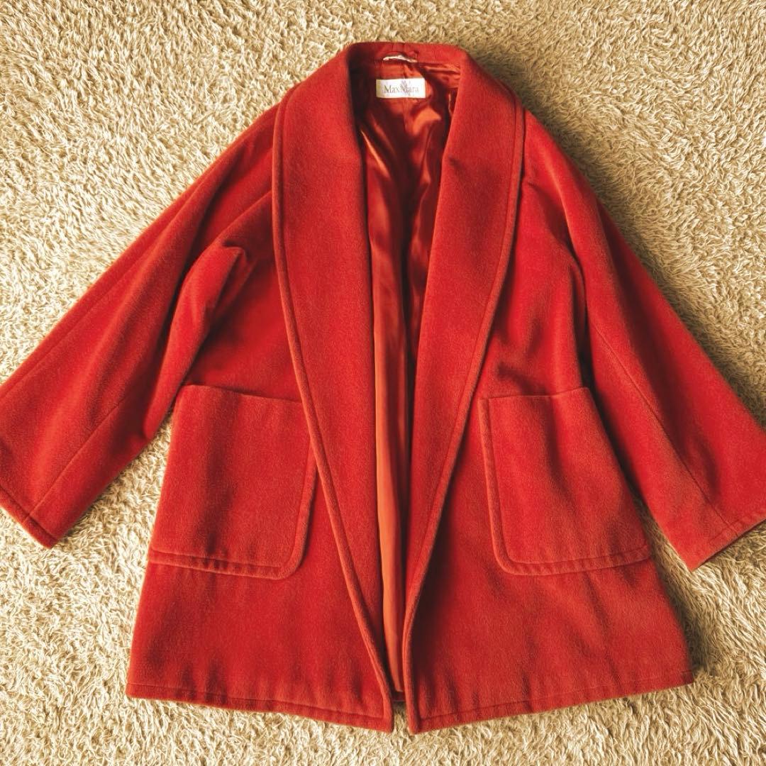 み*み様 ✨美品✨マックスマーラ XL相当 ピュアウール ショールカラー コート