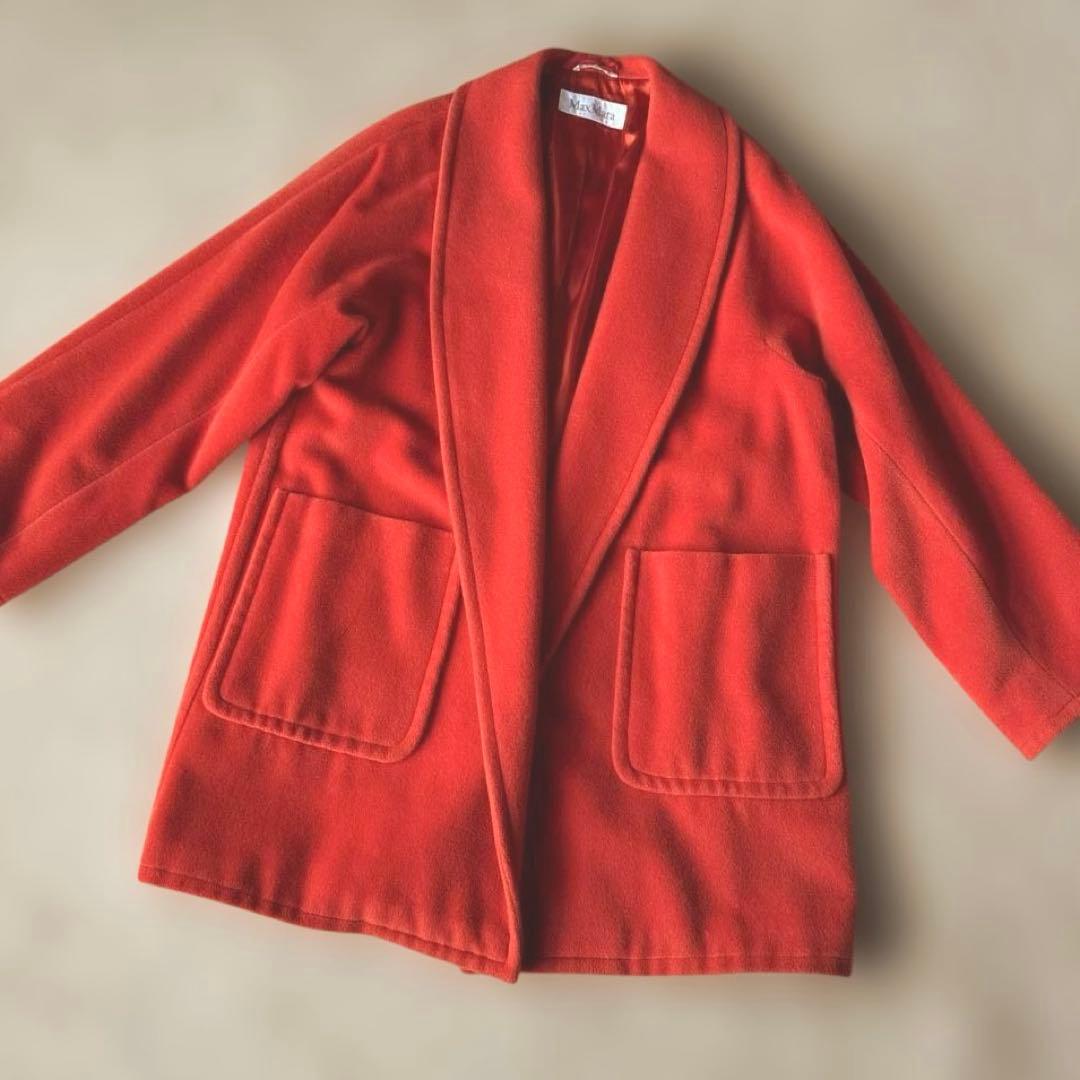 み*み様 ✨美品✨マックスマーラ XL相当 ピュアウール ショールカラー コート