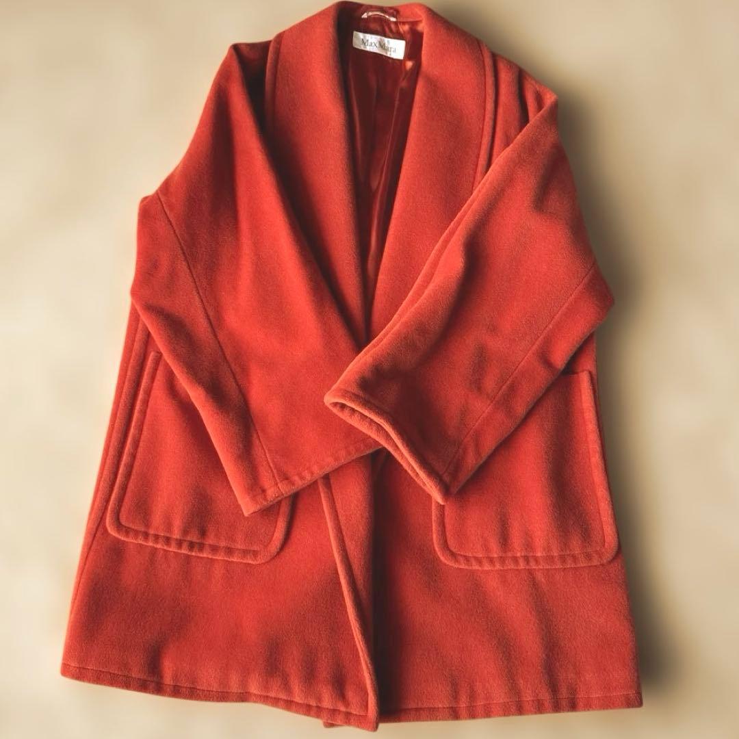 み*み様 ✨美品✨マックスマーラ XL相当 ピュアウール ショールカラー コート