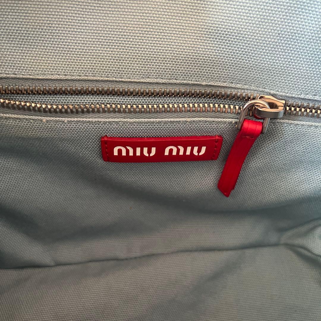 miu miu 2Way かごバッグ イントレッチオ 5BA007 レッド