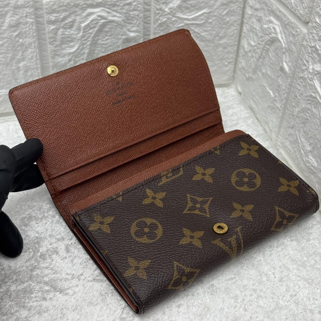 ルイヴィトン モノグラム ポルトフォイユ トレゾール 折り財布