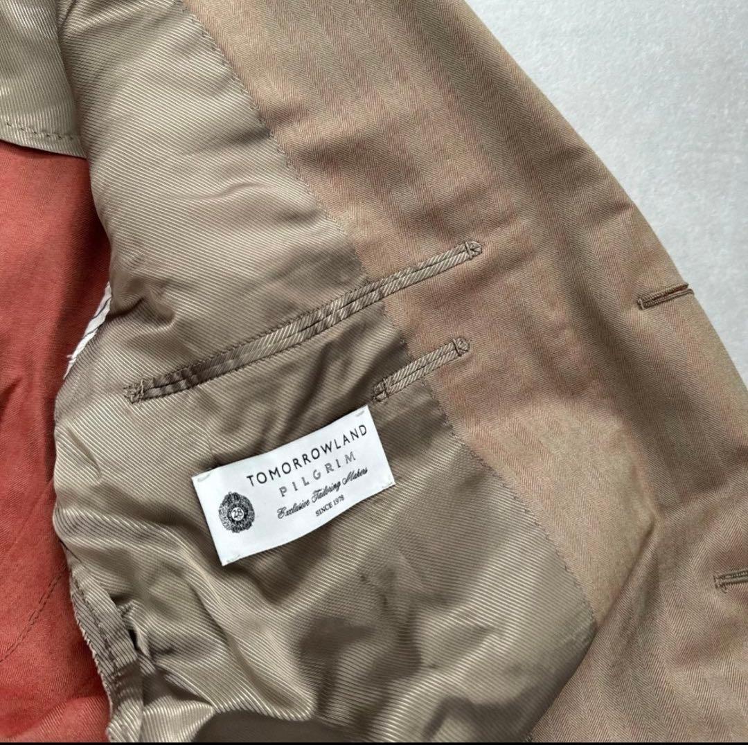 【2月6日までの掲載】 PILGRIM スーツ 定価11万 ブラウン メンズ