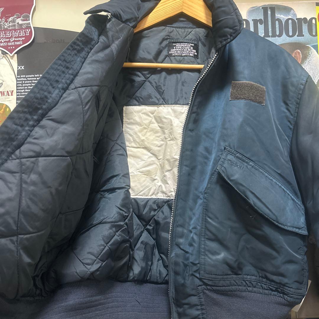 SCHOTT TYPE CWU-7/P フライトジャケット ネイビー