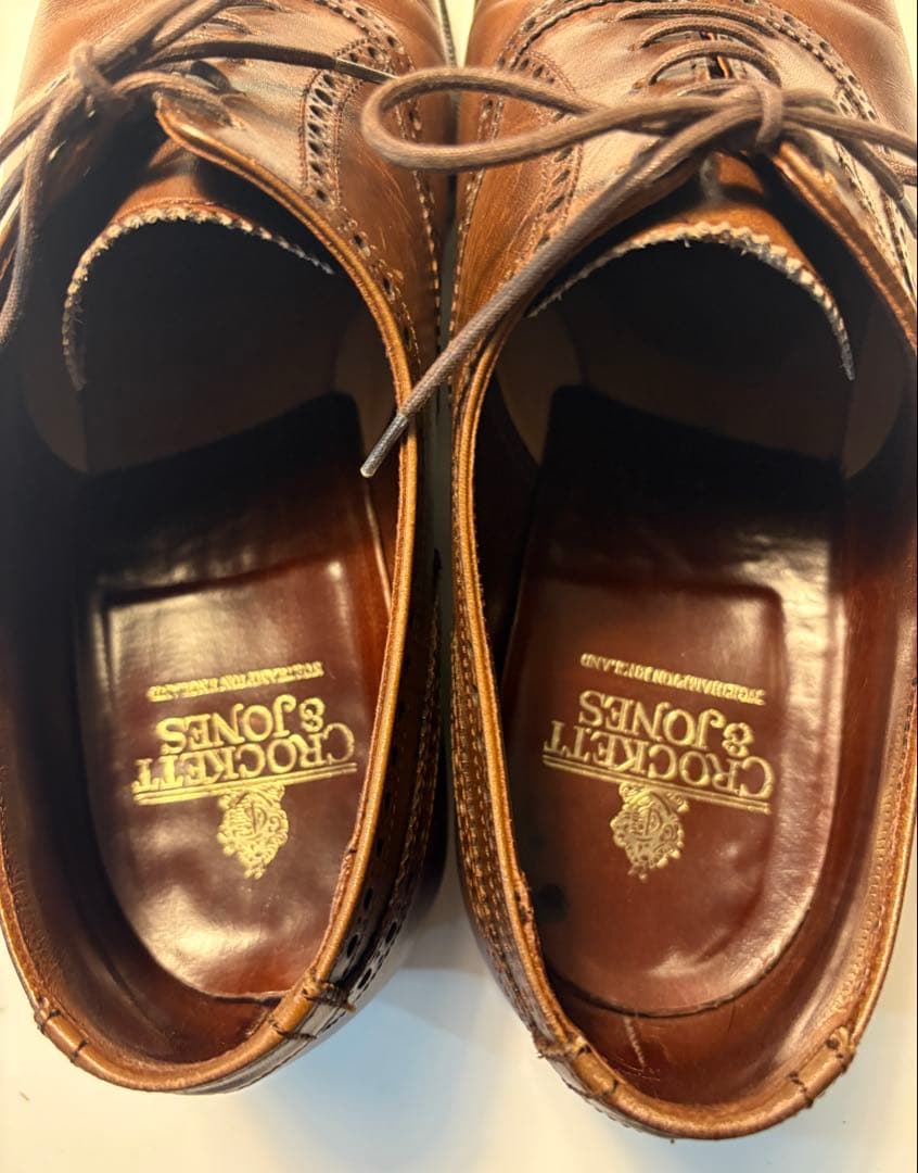 CROCKETT&JONES COVENTRY セミブローグ ダークブラウン8E