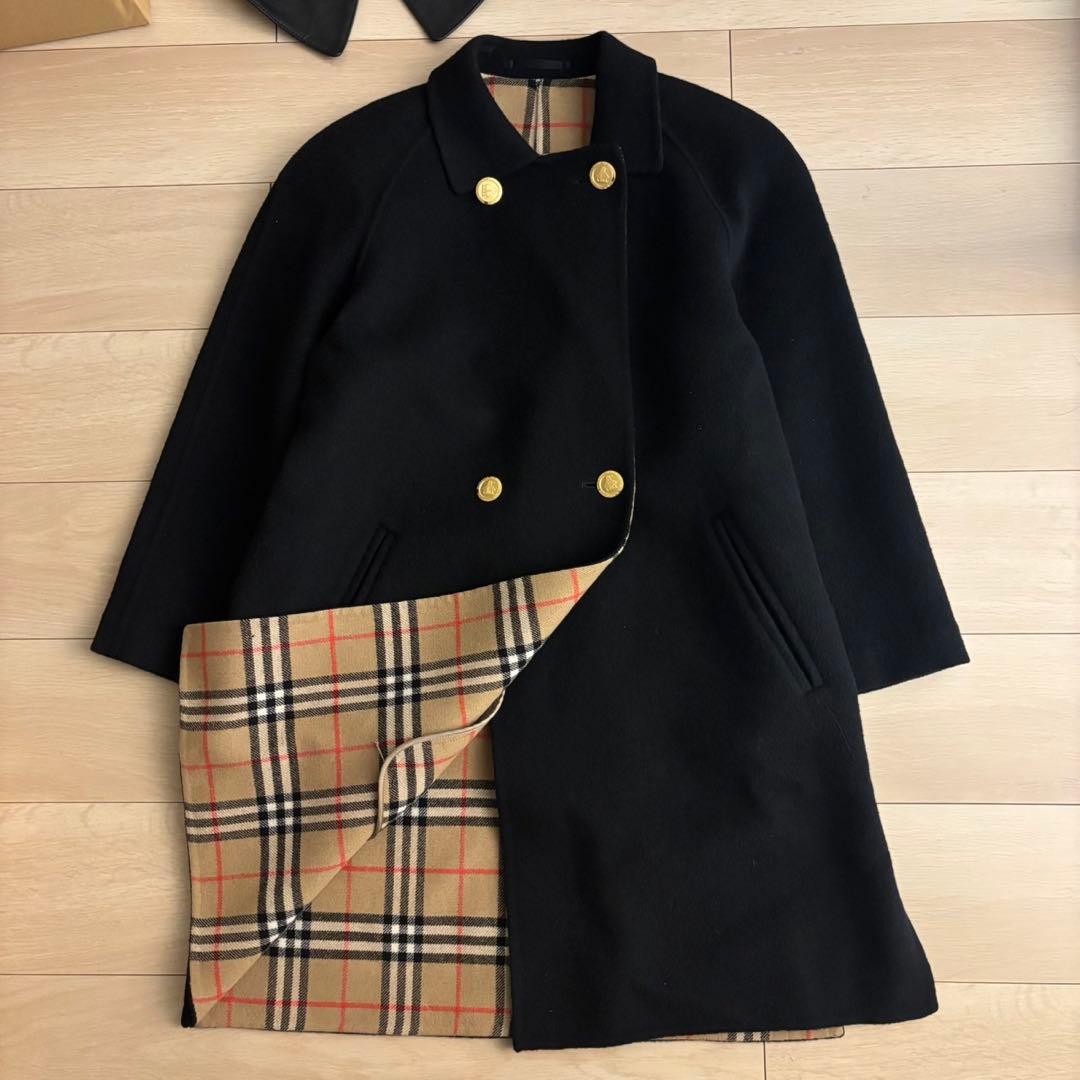 BURBERRY 金ボタン ダブルプレス コート