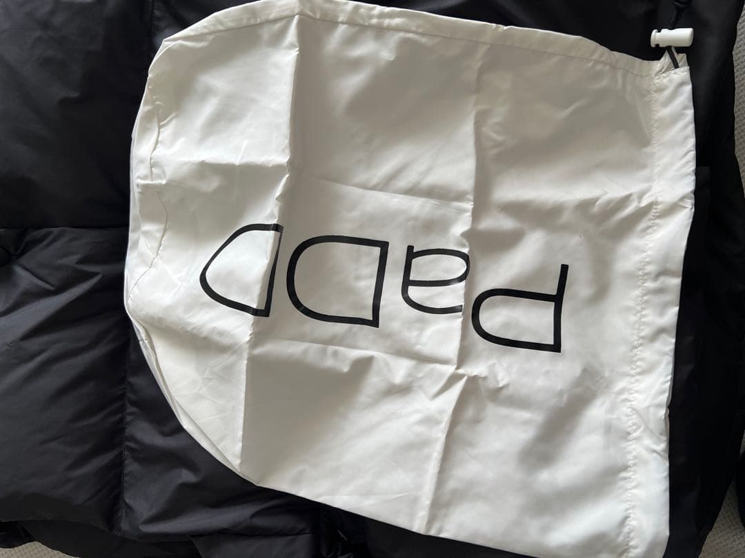 美品 PaDD エストネーション ブラック ペプラムダウンベスト S