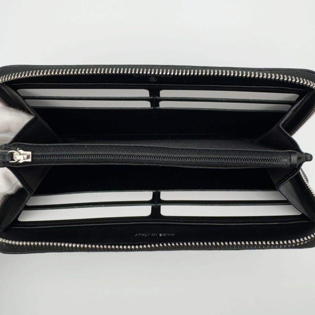 ギフト対応　国内正規品　シャネル財布　マトラッセ　カメリア　ラウンドファスナー