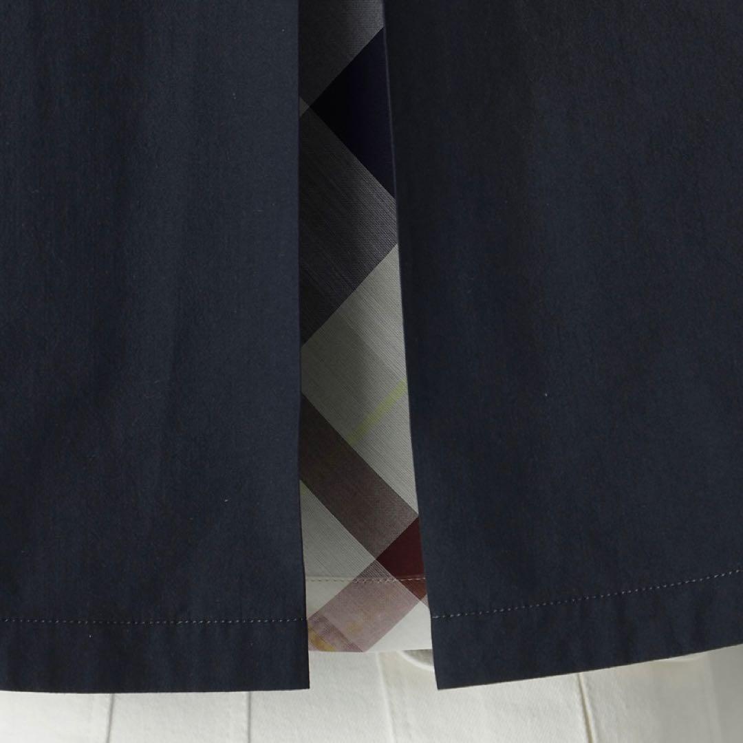 新品タグ付■ブルーレーベルクレストブリッジ　エンザイムシャンブレーショートコート