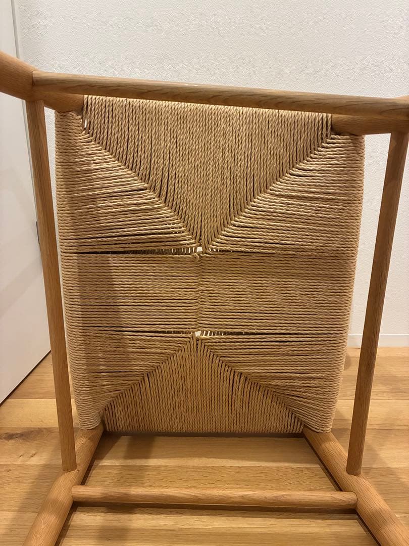 オーク材ペーパーコードアームチェア