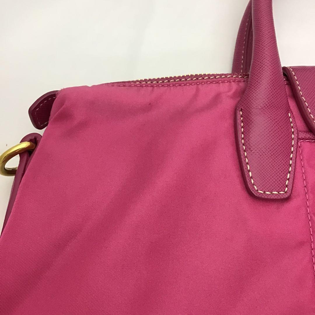 ❣️プラダ❣️2wayショルダーバッグ　ナイロンサフィアーノ　BN2106 ピンク