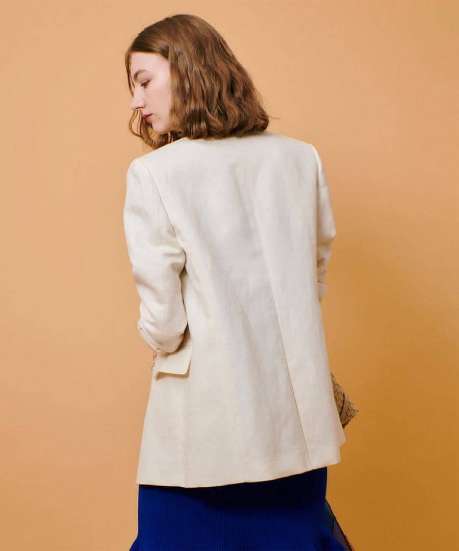 allureville アルアバイル　シャークスキンダブルブレストジャケット