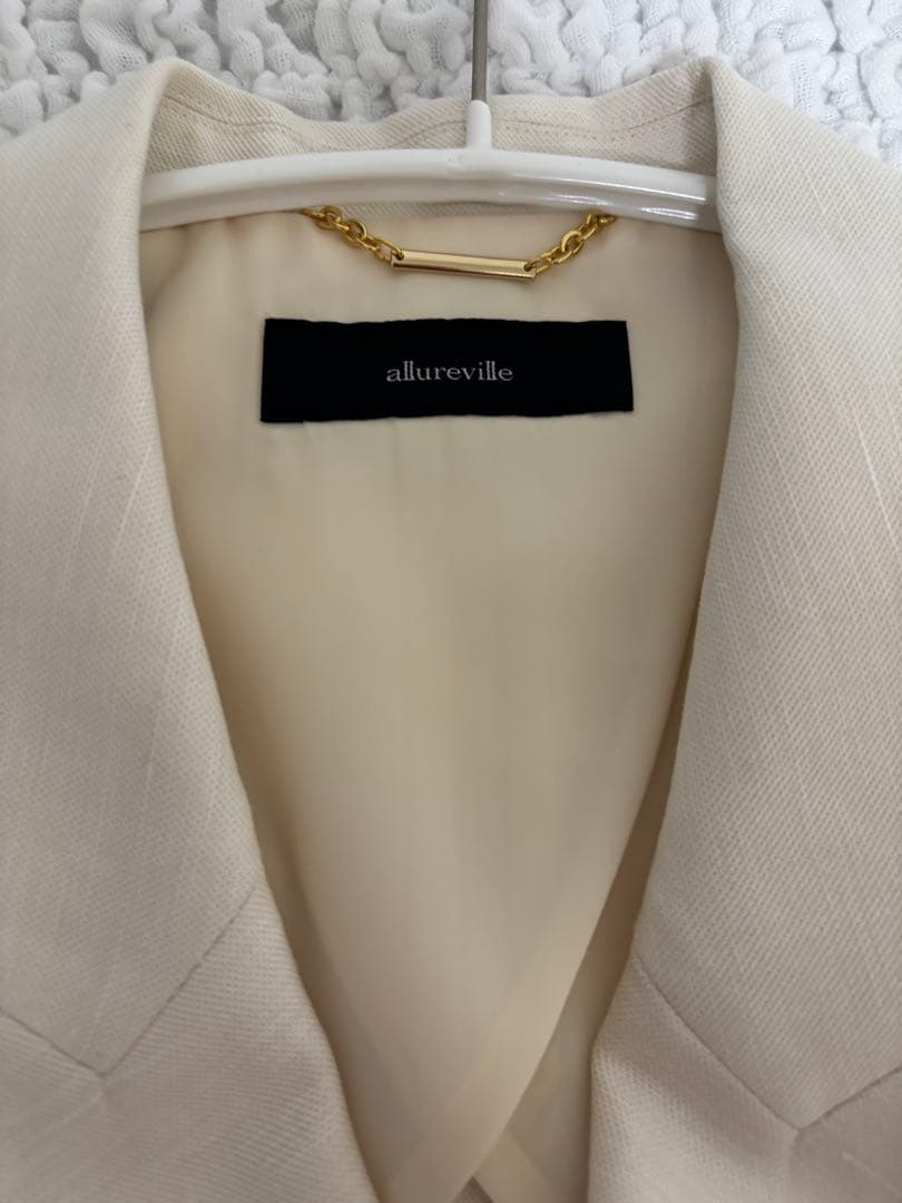 allureville アルアバイル　シャークスキンダブルブレストジャケット