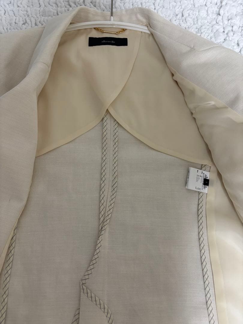 allureville アルアバイル　シャークスキンダブルブレストジャケット