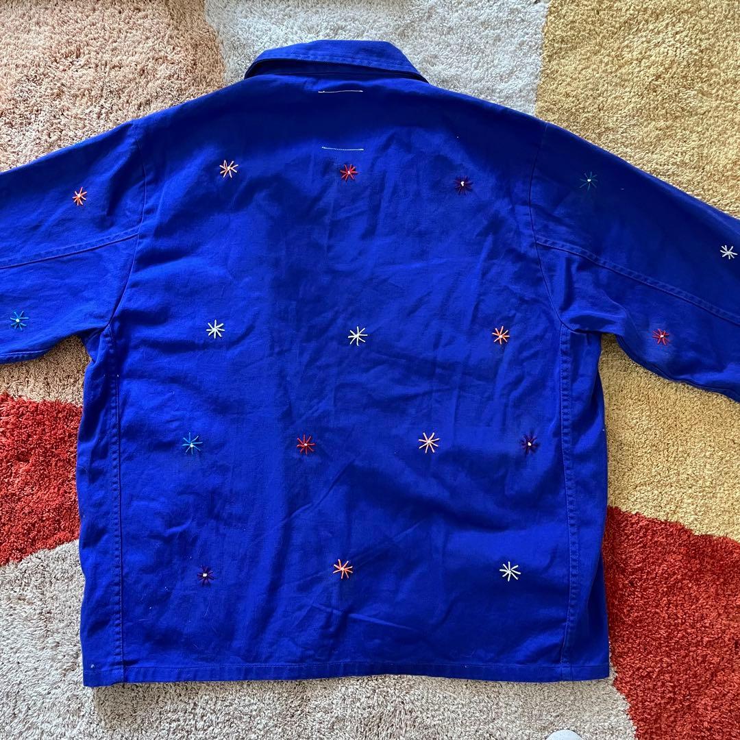 Nasngwam. フラワーカバーオール / リメイクユーロワークジャケット