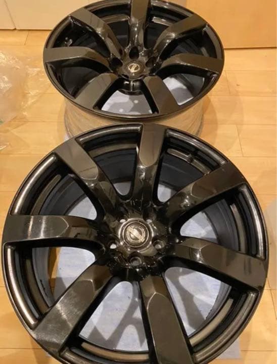 【Ｅさん専用】R35 GTR 純正ホイール　ブラック塗装　4本