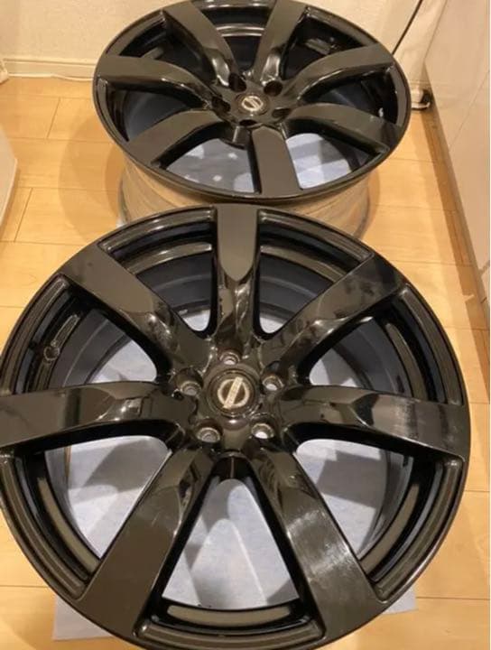 【Ｅさん専用】R35 GTR 純正ホイール　ブラック塗装　4本