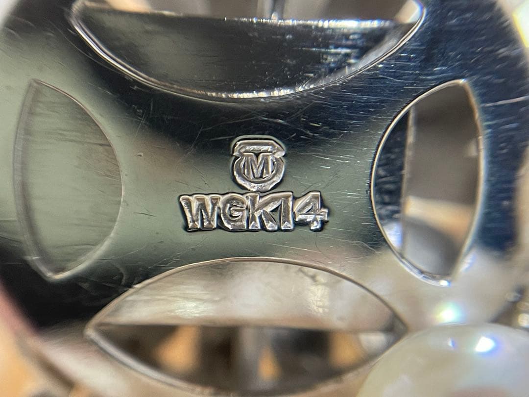 【美品】ミキモト アコヤ K14WG 2連 ロング パールネックレス 6.5mm