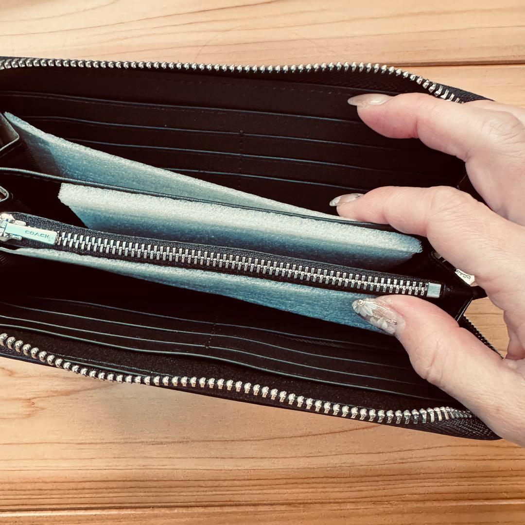 COACH 長財布 C4452 ブラック系 新品未使用 レディース メンズ