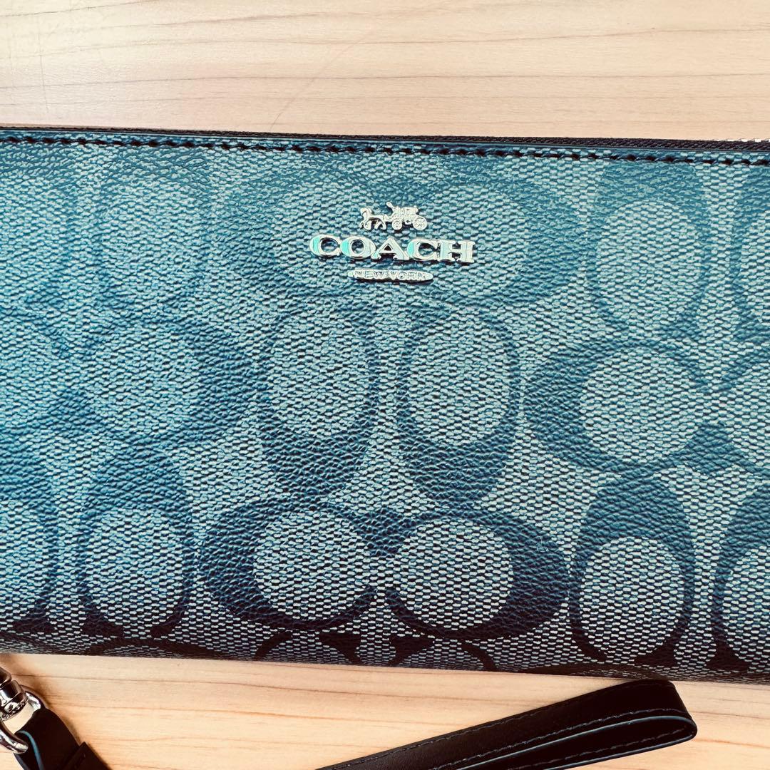 COACH 長財布 C4452 ブラック系 新品未使用 レディース メンズ