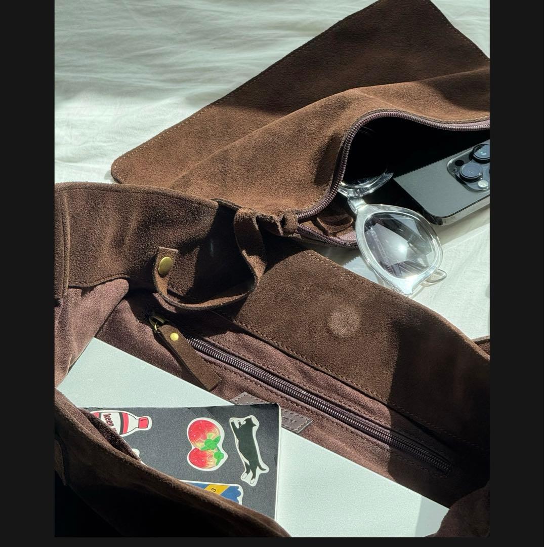 スエードトートバッグ