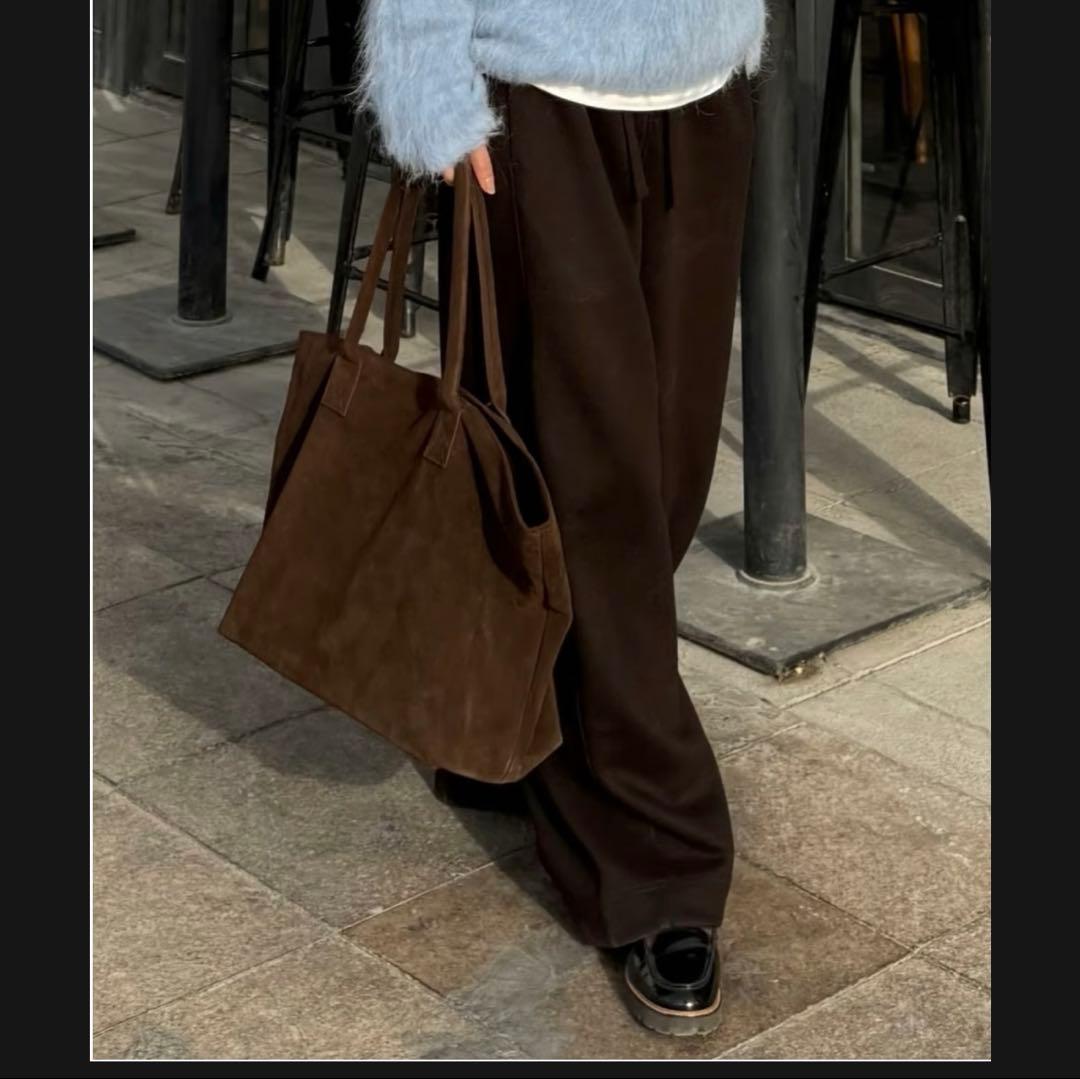 スエードトートバッグ