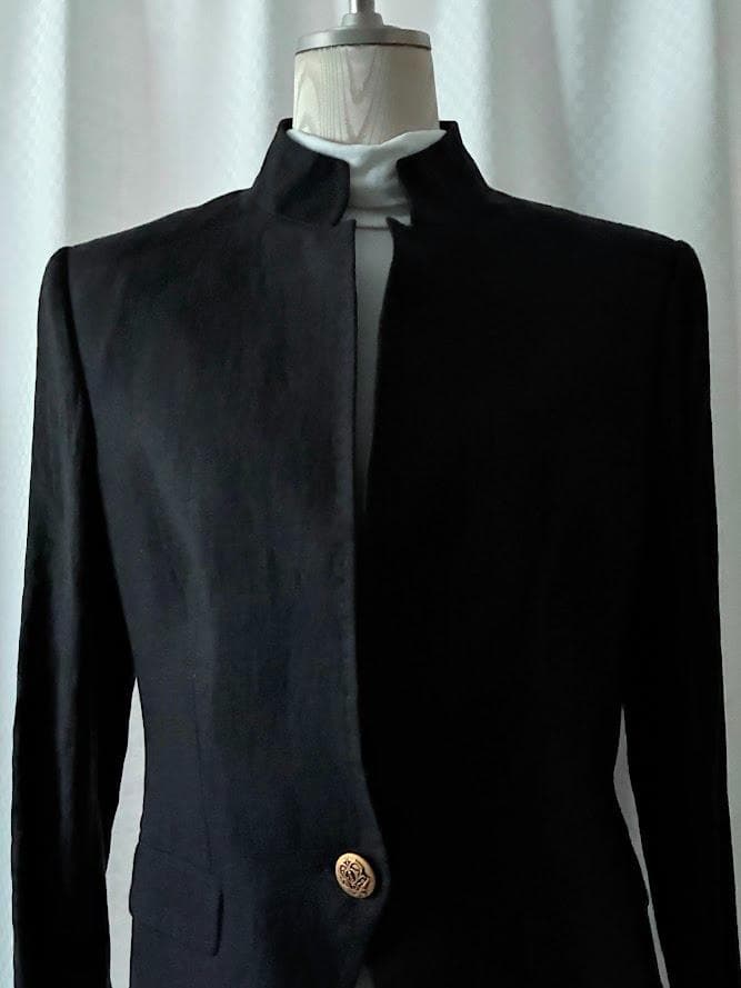 【新品 タグ付き】ドルチェ＆ガッバーナ ジャケット 縦襟 ブラック 42 希少