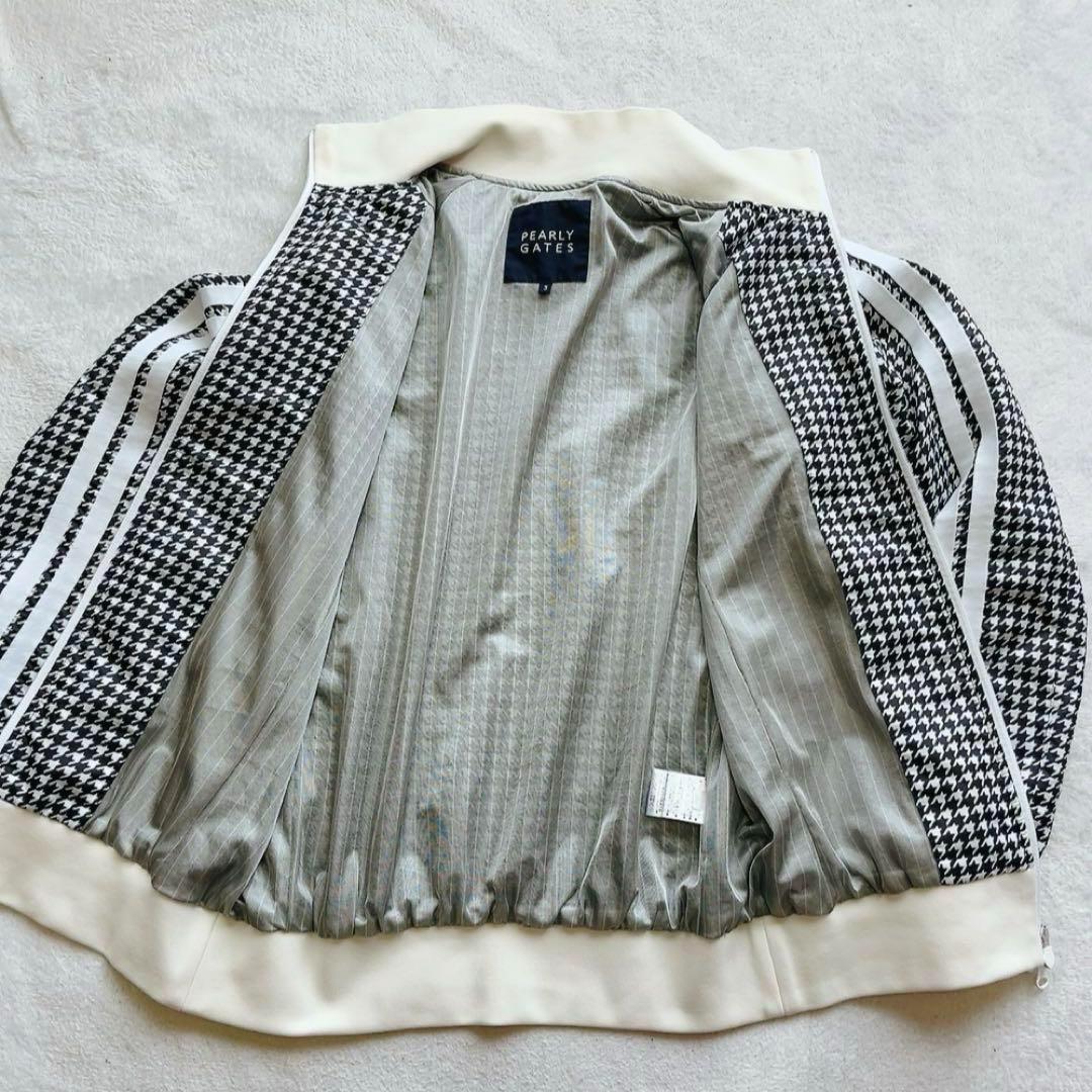 極美品　パーリーゲイツ　蓄熱裏地　スニード　ジャケット　千鳥　ブラック　ネイビー