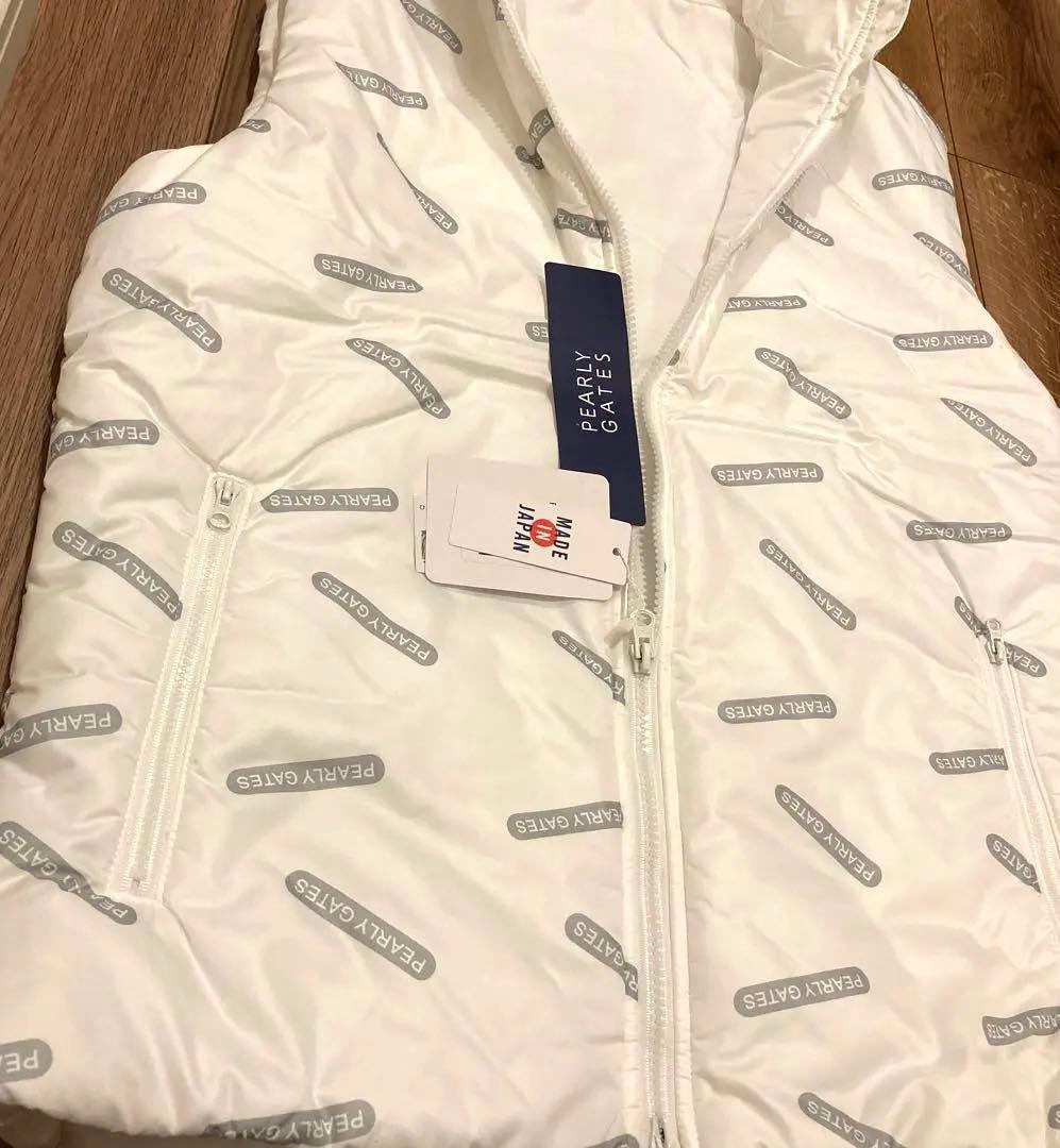 新品未使用★PEARLY GATES★軽量 ダウンベスト Ｌ　白　ゴルフウェア
