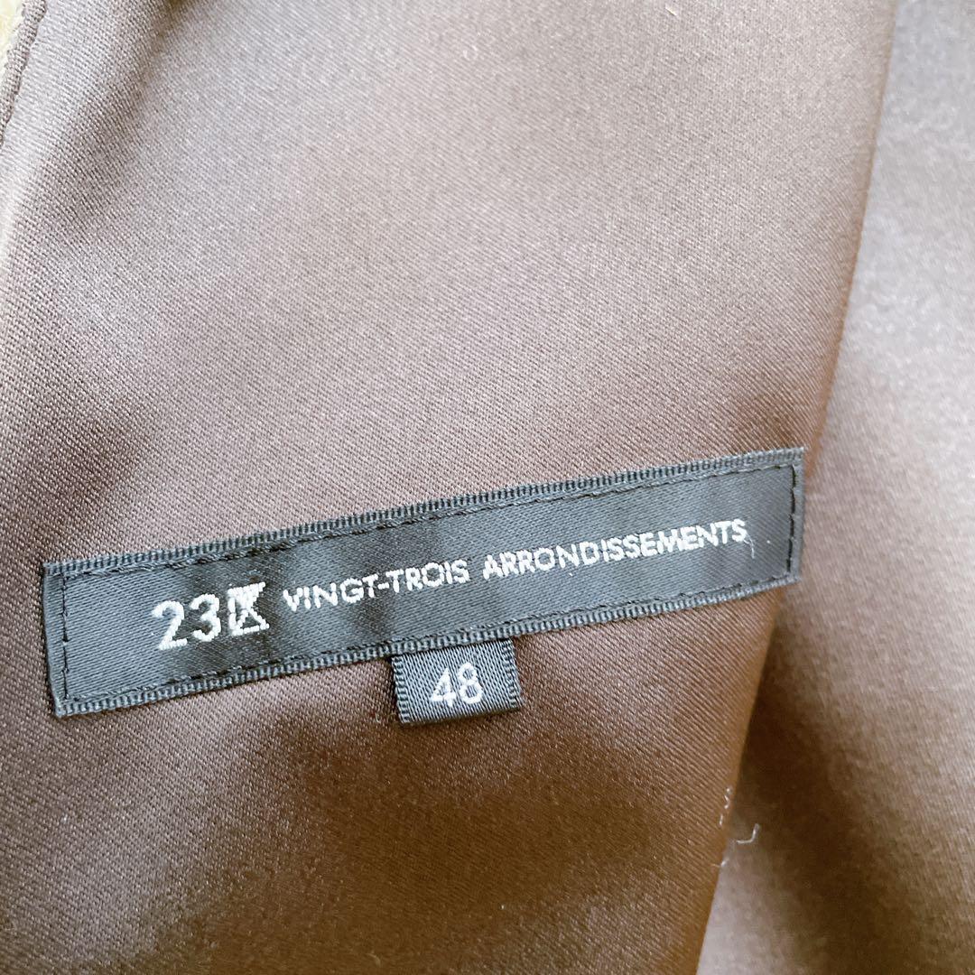 【美品】23区 大きいサイズ シルクネップツイード ジャンパースカート　4L