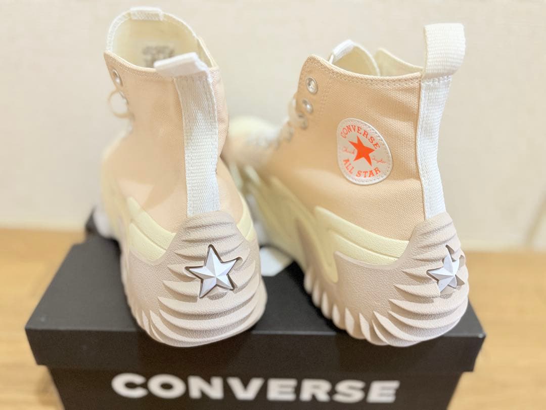 CONVERSE ランスターモーション　ベージュ ハイカットスニーカー