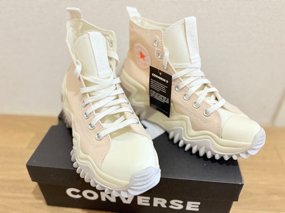 CONVERSE ランスターモーション　ベージュ ハイカットスニーカー