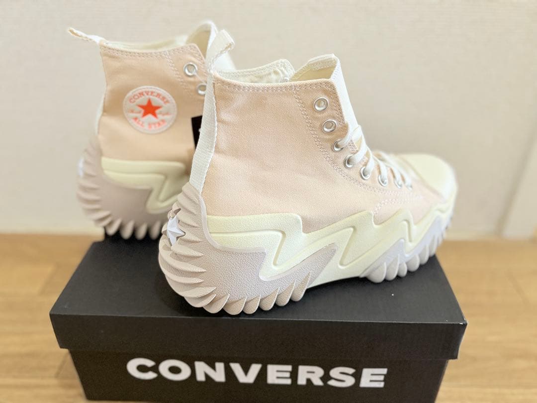 CONVERSE ランスターモーション　ベージュ ハイカットスニーカー