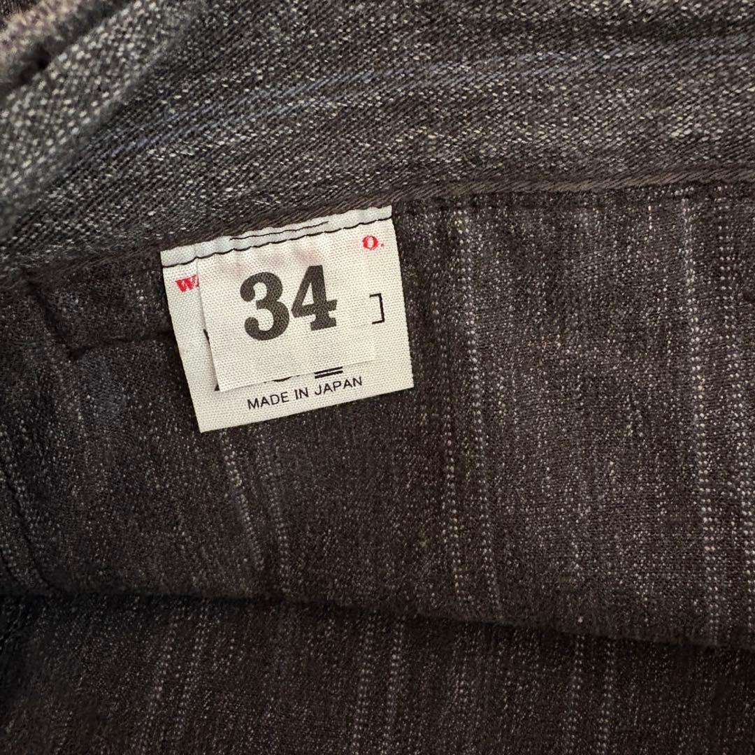 warehouse john gluckow ストライプ　ワークパンツ　デニム