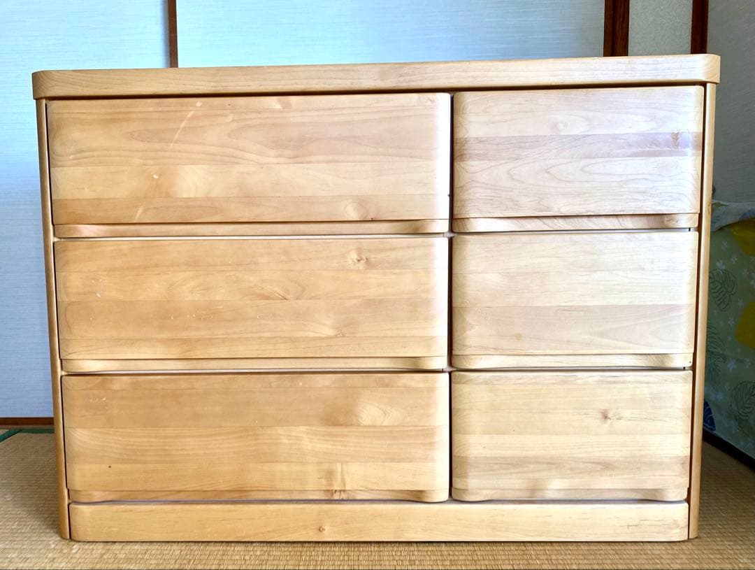 ★ごま★【チェスト】ナチュラルウッド_洋服ダンス