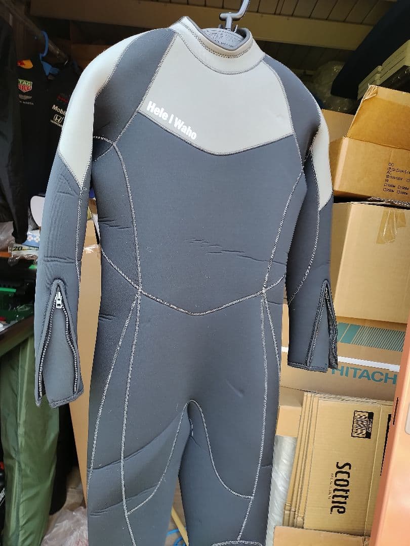 Hela i Waho フルスーツ ウェットスーツ 黒/グレー 2着セット