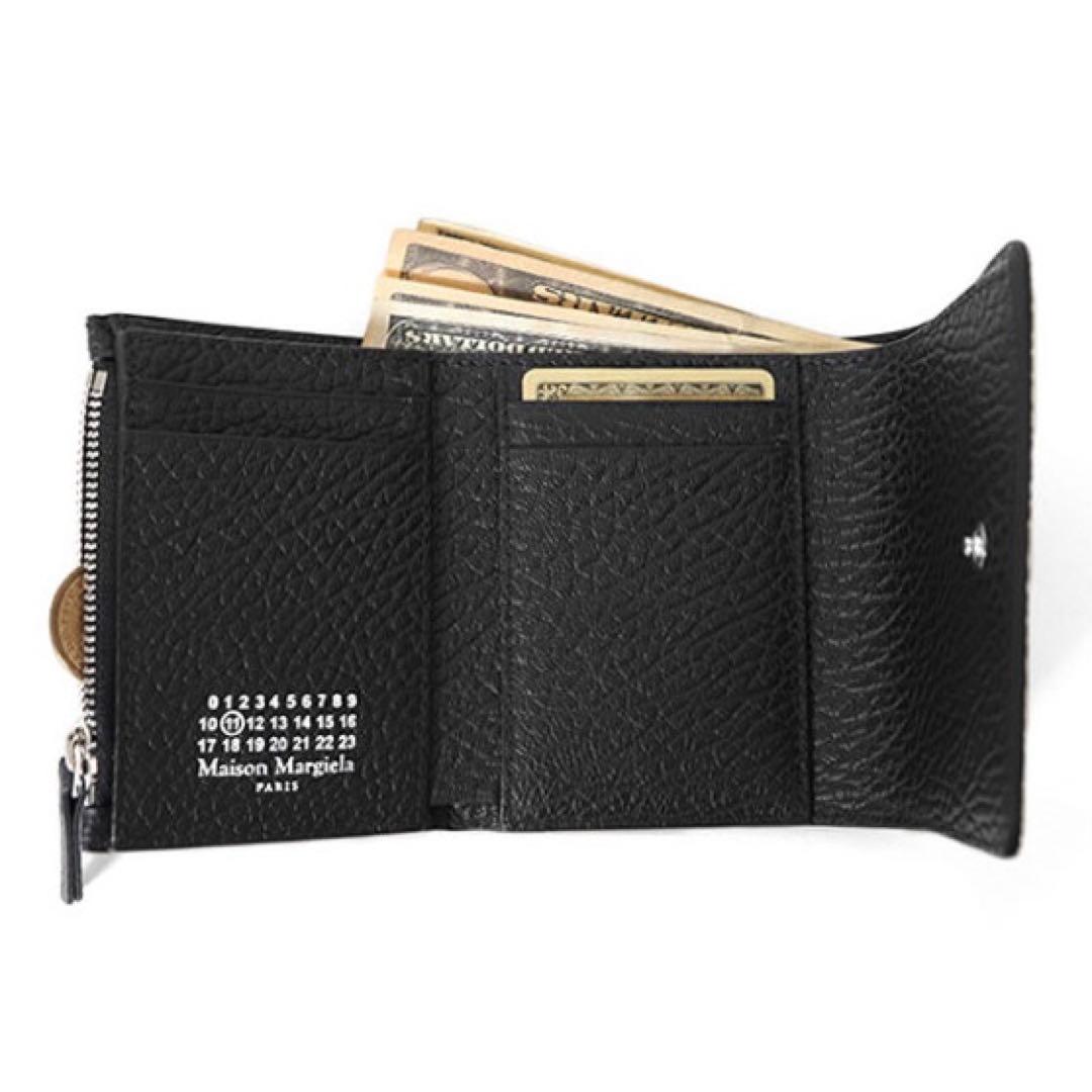 [Maison Margiela] グレインレザースリーフォールドウォレット