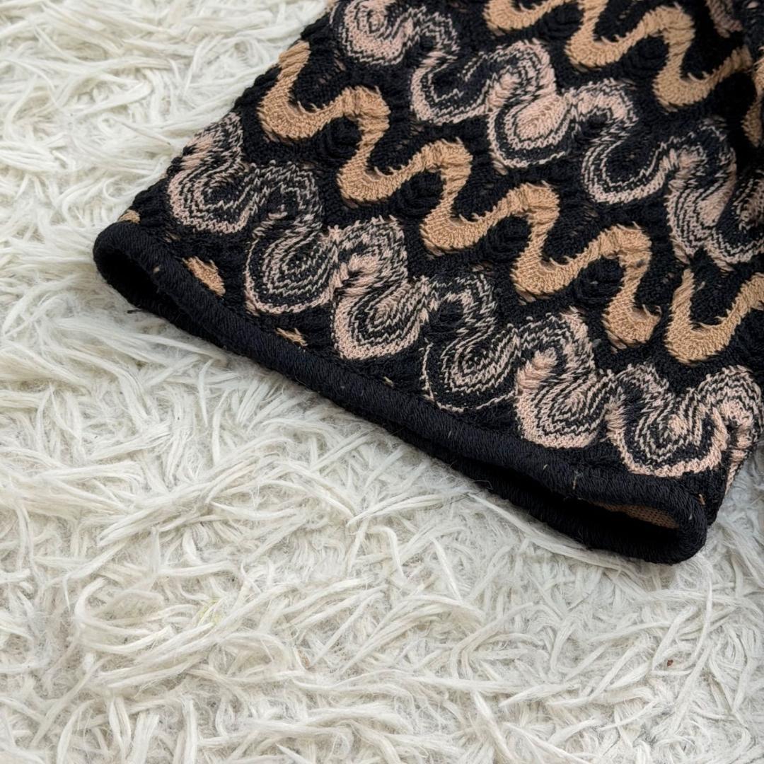 17049✨ミッソーニ ウール イタリア製 総柄 チェスターコート ロングコート