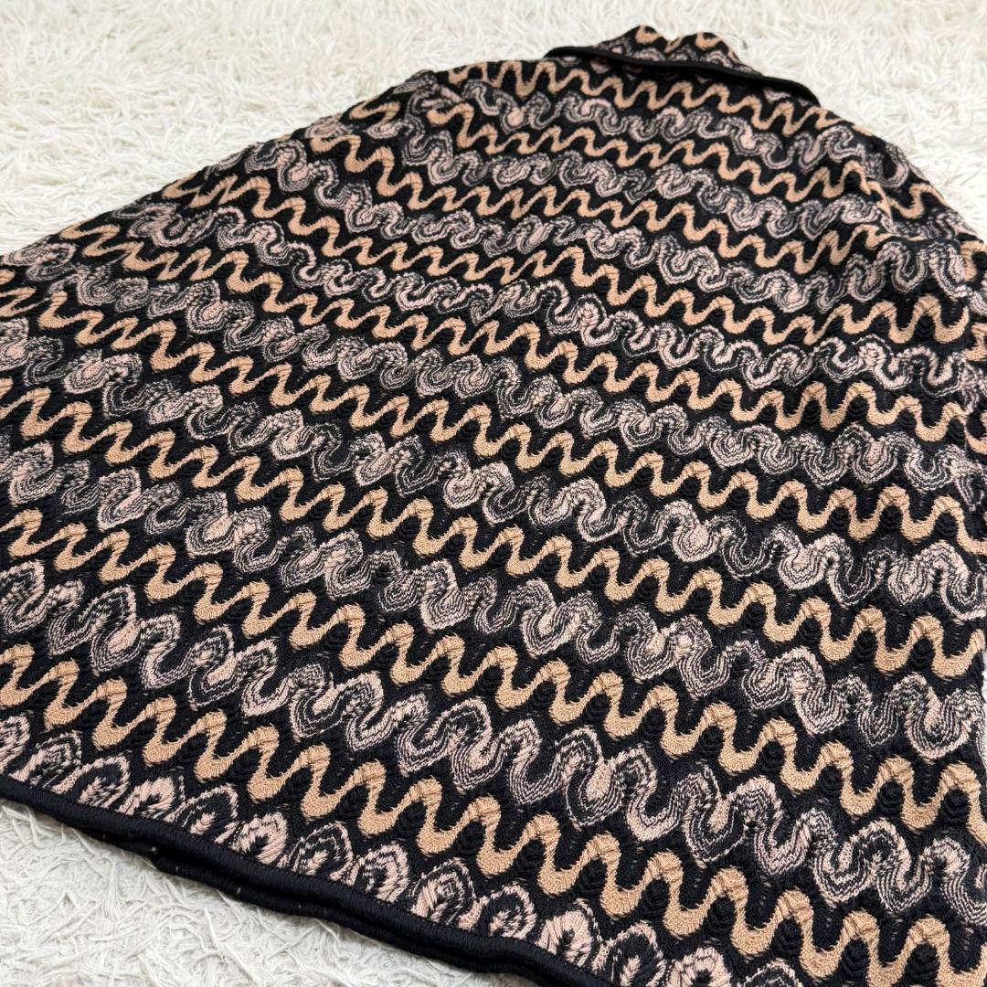 17049✨ミッソーニ ウール イタリア製 総柄 チェスターコート ロングコート