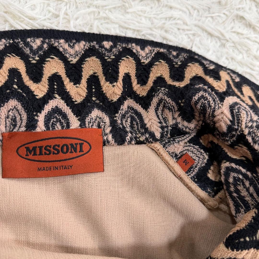 17049✨ミッソーニ ウール イタリア製 総柄 チェスターコート ロングコート