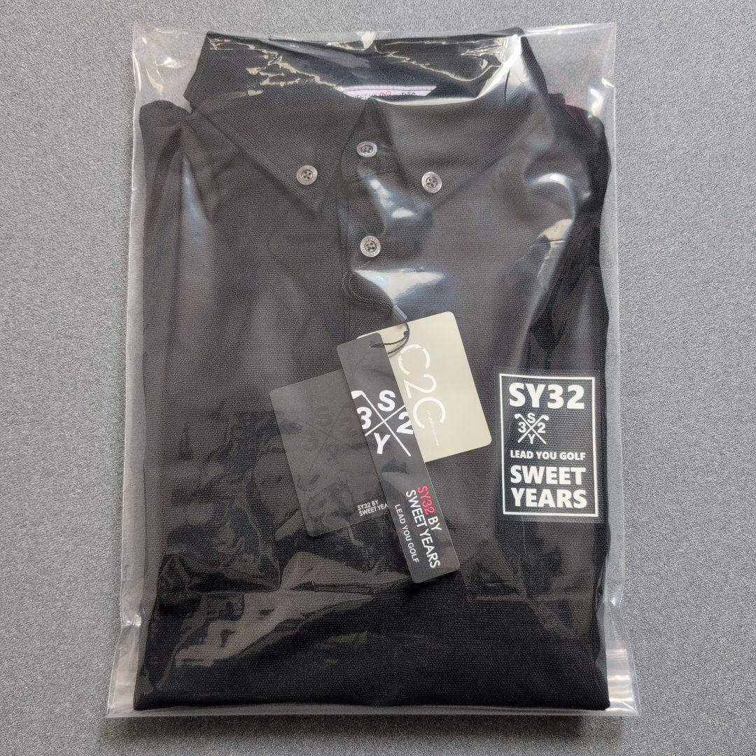 【未使用タグ付き】SY32 by SWEET YEARS 長袖ポロシャツ　黒