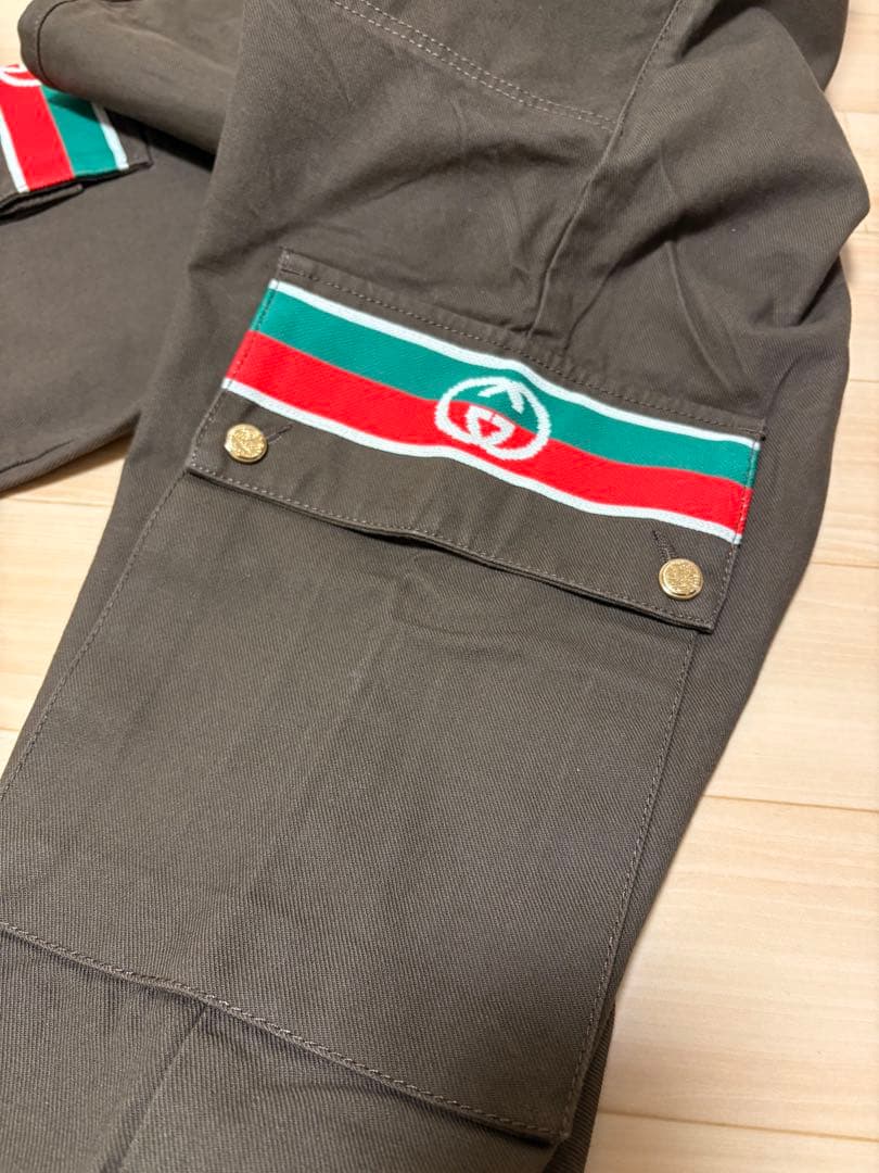 GUCCI インターロッキングG シェリーライン カーゴパンツ